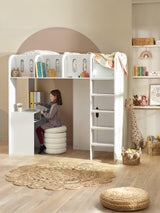 Vision High Sleeper Bed with Desk and Storage