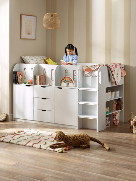 Vision Mid Sleeper Bed with Storage