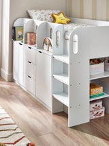 Vision Mid Sleeper Bed with Storage
