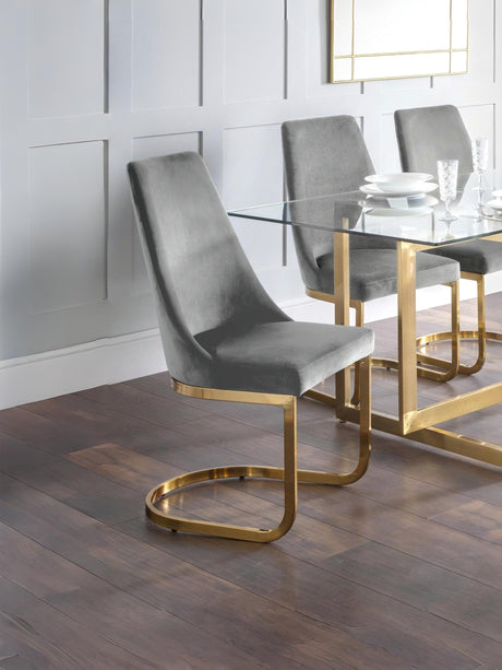Vittoria High Back Upholstered Dining Chair (Set of 2)