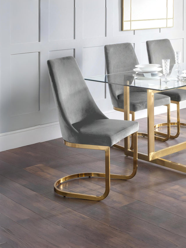 Vittoria High Back Upholstered Dining Chair (Set of 2)