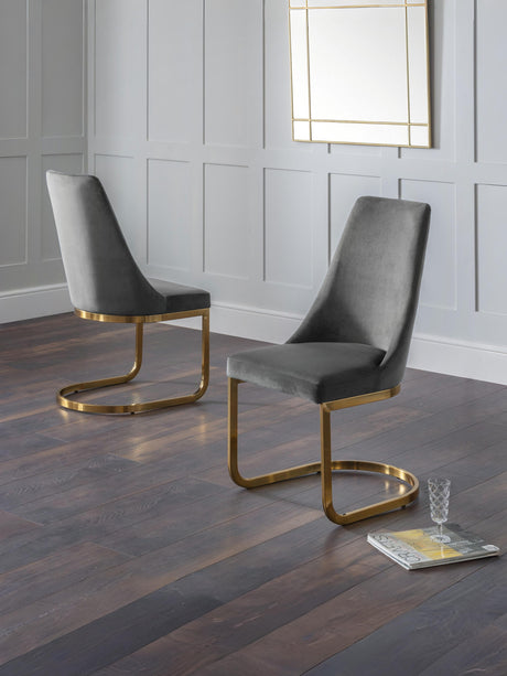 Vittoria High Back Upholstered Dining Chair (Set of 2)