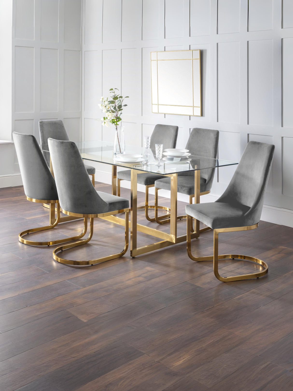 Vittoria High Back Upholstered Dining Chair (Set of 2)