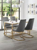 Vittoria High Back Upholstered Dining Chair (Set of 2)