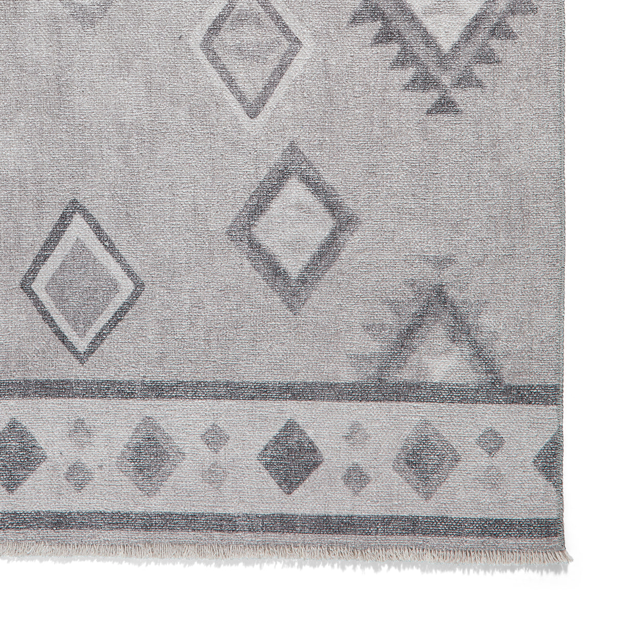 Whisper H1066 Grey/Green Modern Washable Rug