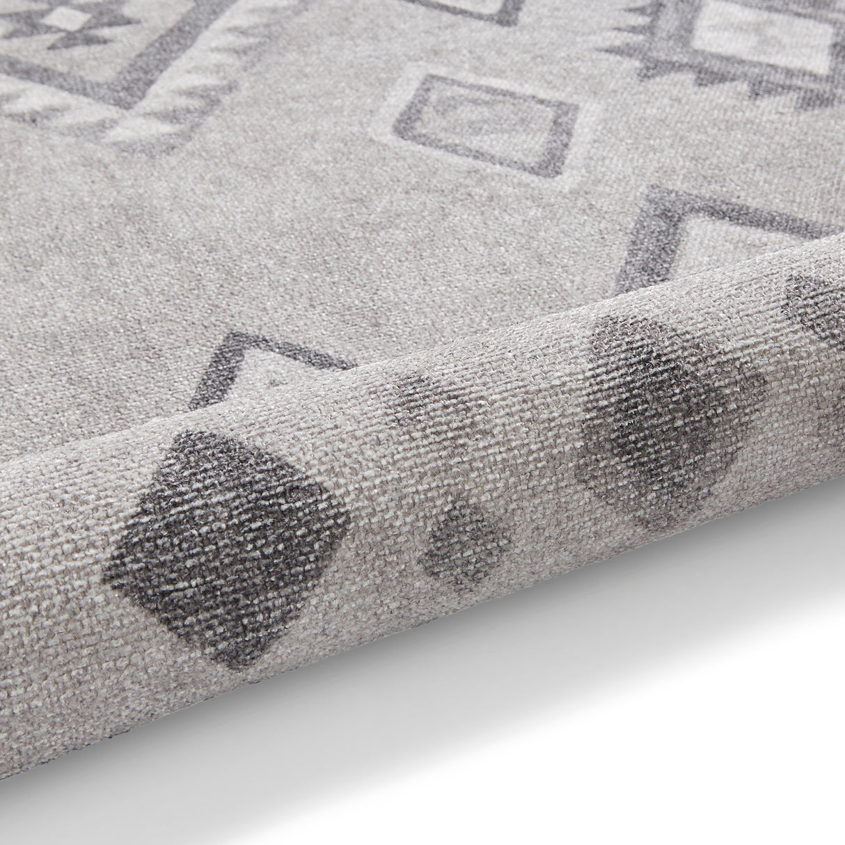 Whisper H1066 Grey/Green Modern Washable Rug