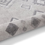 Whisper H1066 Grey/Green Modern Washable Rug