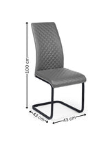 Xavier High Back Upholstered Dining Chair (Set of 2)