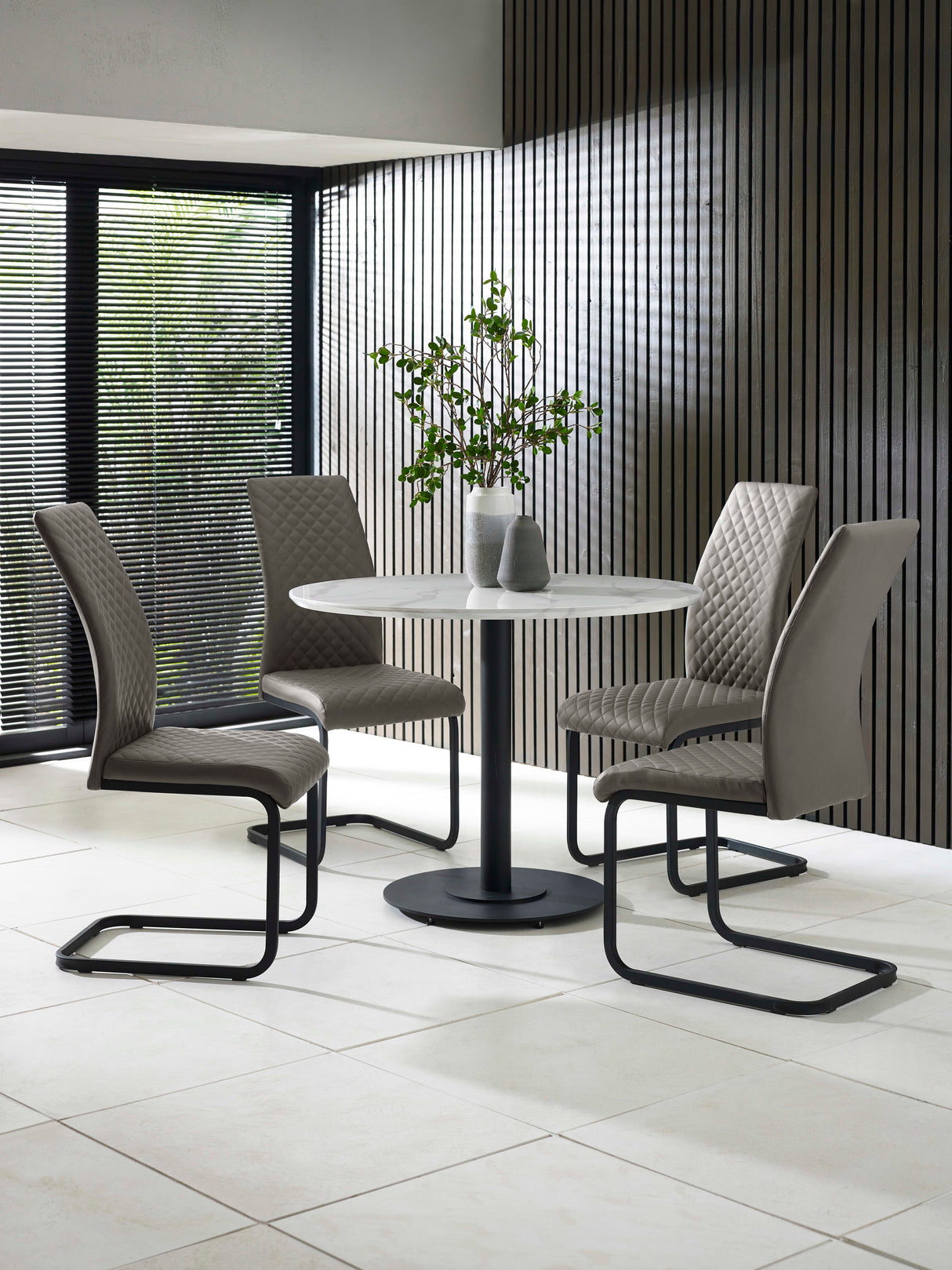 Xavier High Back Upholstered Dining Chair (Set of 2)