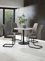 Xavier High Back Upholstered Dining Chair (Set of 2)