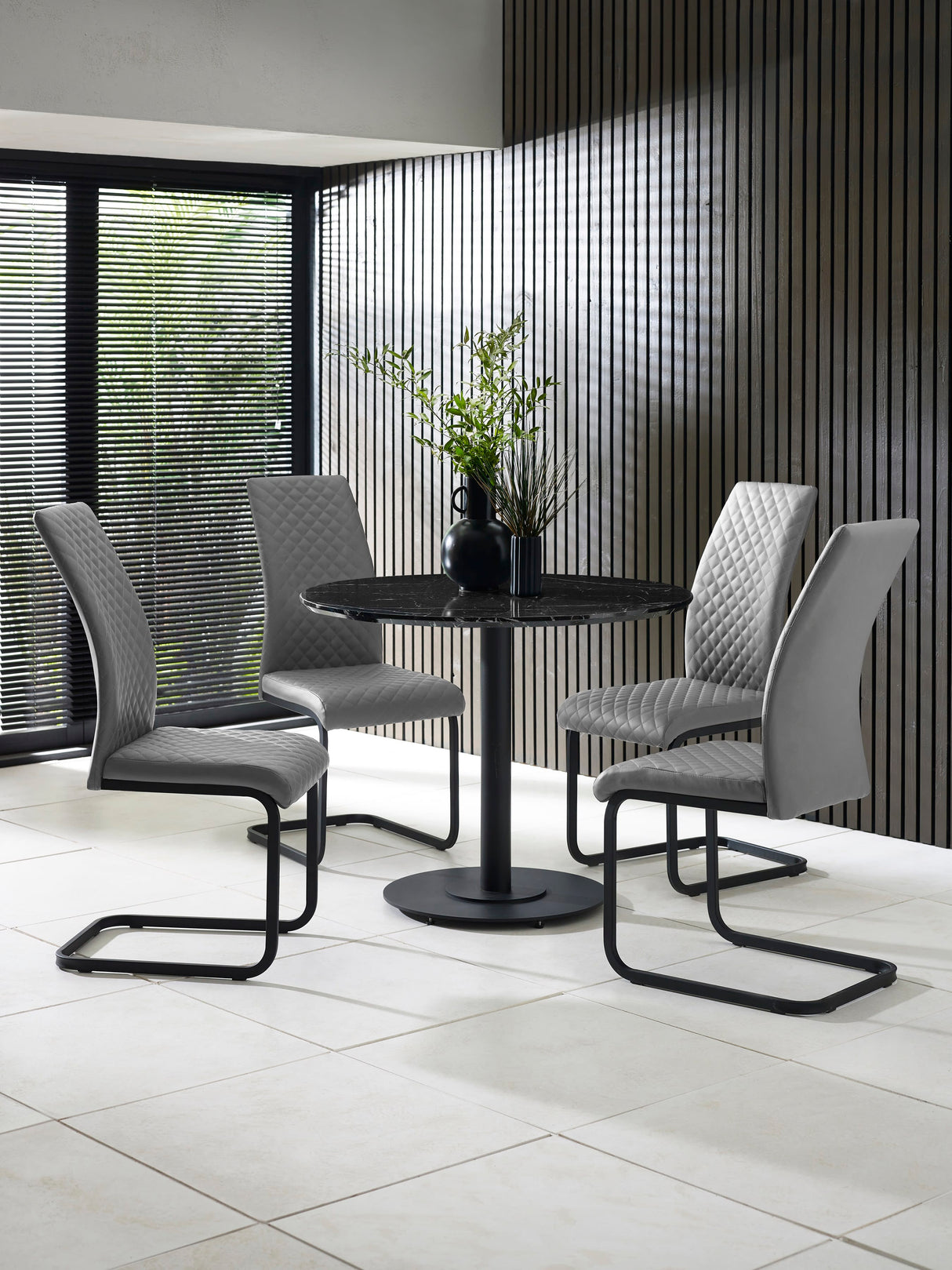 Xavier High Back Upholstered Dining Chair (Set of 2)