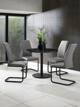 Xavier High Back Upholstered Dining Chair (Set of 2)