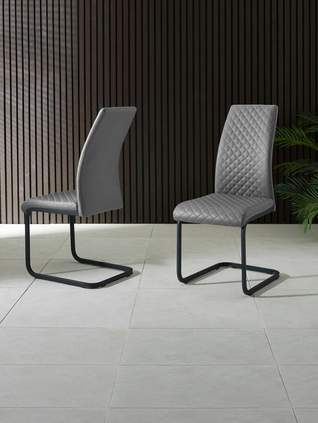 Xavier High Back Upholstered Dining Chair (Set of 2)