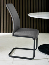 Xavier High Back Upholstered Dining Chair (Set of 2)