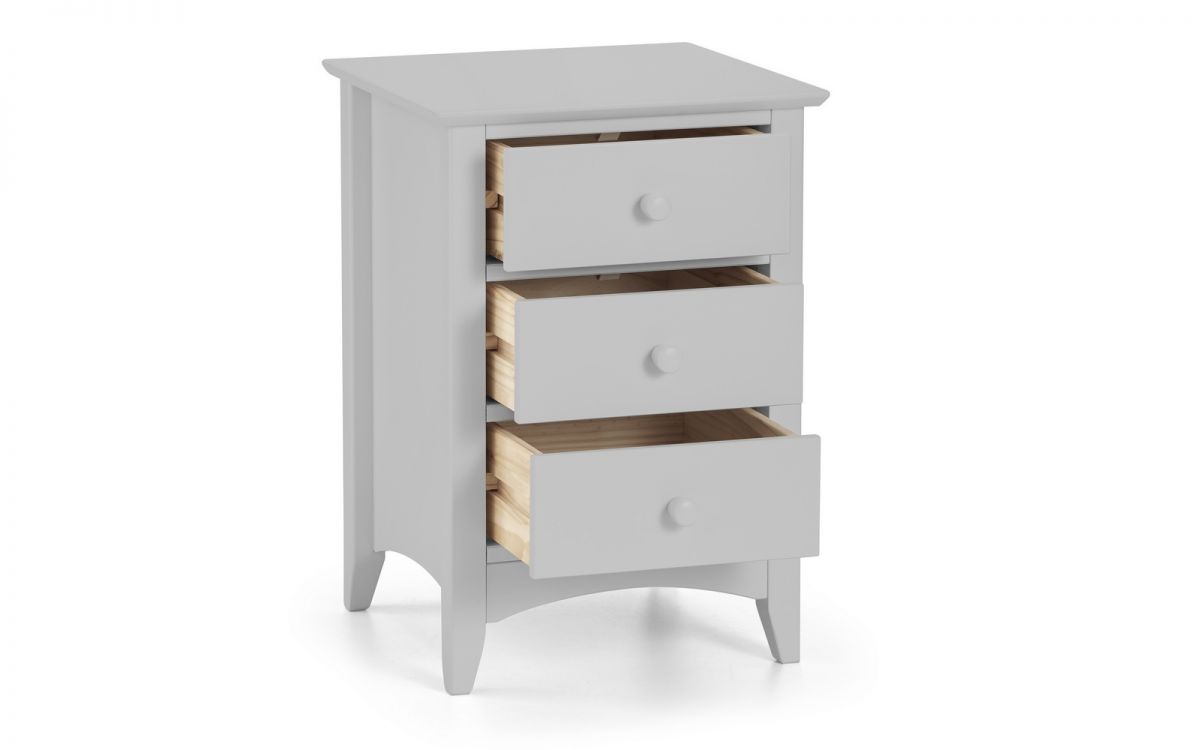 Cameo 3 Drawer Bedside
