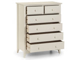 Cameo 4+2 Drawer Chest - Stone White