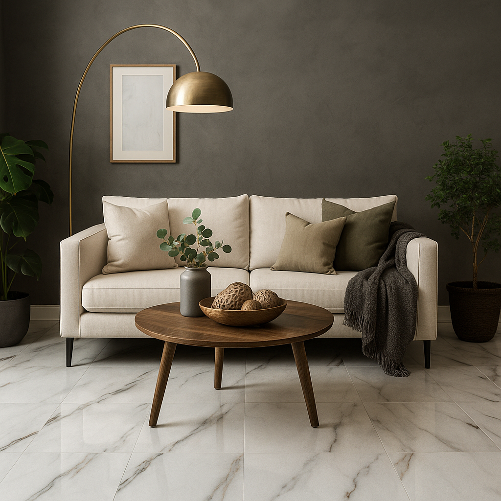 White Marble High Gloss Laminate