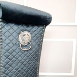Emma Dining Chair - With Lion Knocker & Quilted Back