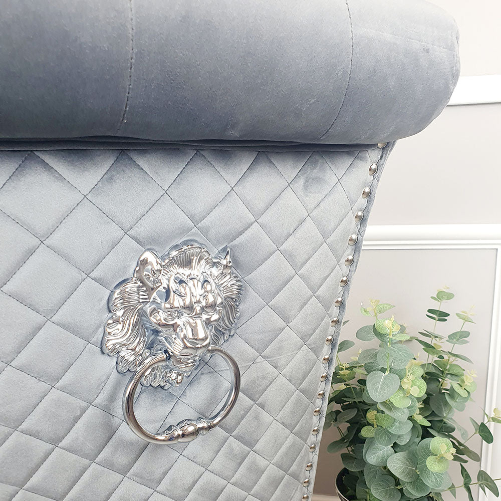 Emma Dining Chair in Dark Grey Velvet