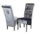 Emma Dining Chair - With Lion Knocker & Quilted Back
