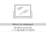 San Martino Armony Mirror For Sideboard