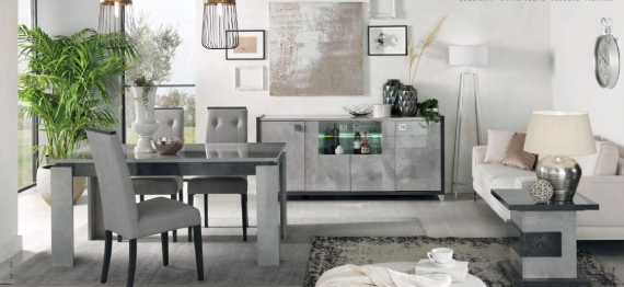 San Martino Hilton Rectangular Wooden Dining Table With Extension