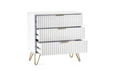 Murano 3 Drawer Chest - Matte White