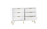 Murano 6 Drawer Chest - Matte White