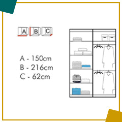 Monicole Wardrobe 150cm