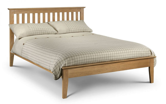 Salerno Shaker Bed - Solid Oak