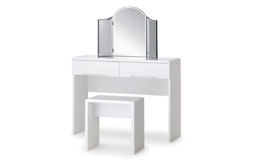 Manhattan Dressing Table with 2 Drawers - Grey