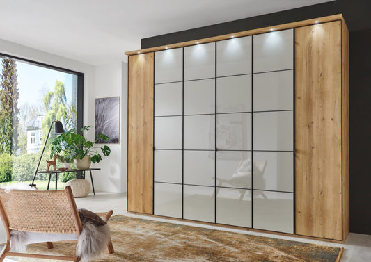 Wiemann - Quito Hinged Door Wardrobe - Wood & Glass