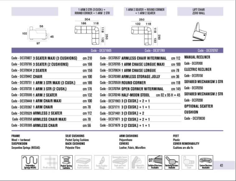 Device - Italian Recliner Sofa Collection