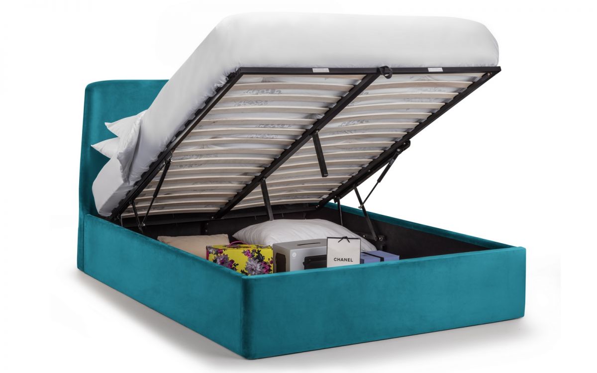 Frida Storage Ottoman Bed - Teal