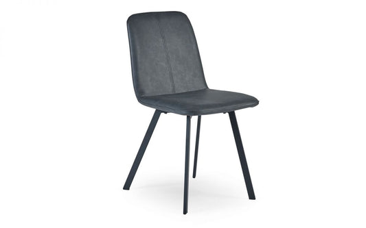 Hayden Panelled Dining Chair - Grey Linen