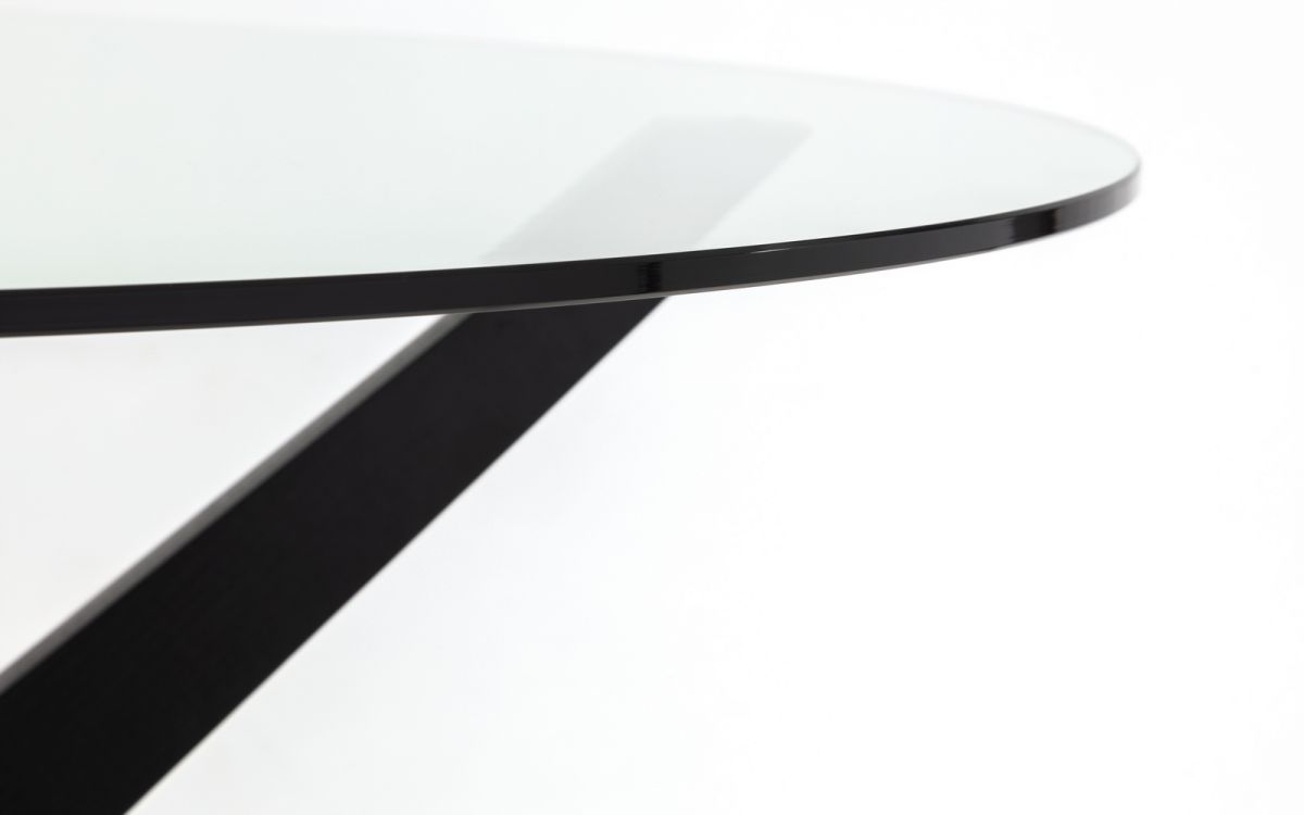 Hayden Round Glass 120cm Table