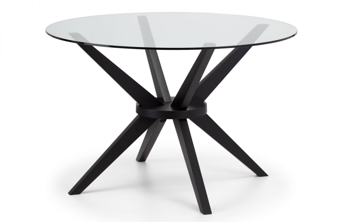 Hayden Round Glass 120cm Table