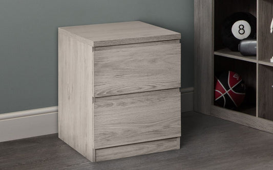 Jupiter 2 Drawer Bedside Table