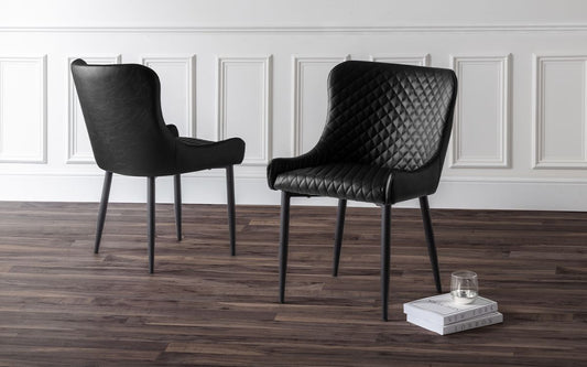 Luxe Faux Leather Dining Chair