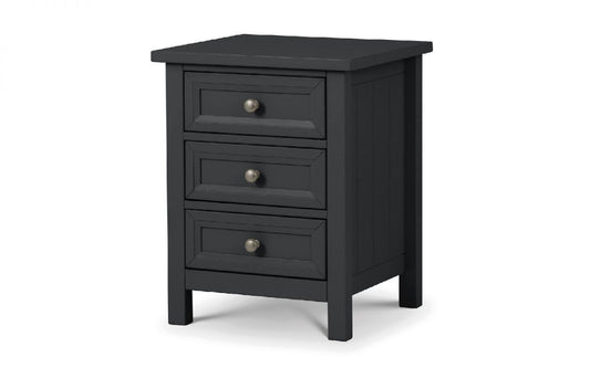 Maine 3 Drawer Bedside